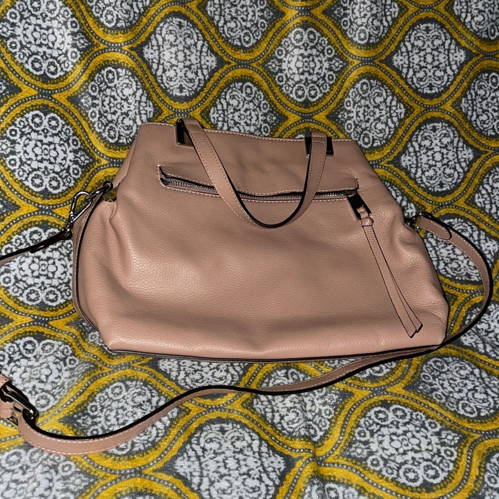 Vince Camuto tan leather satchel